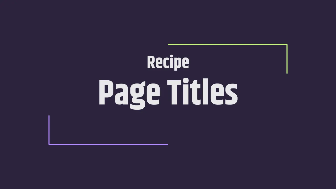 SEO Optimised Page Titles cover image